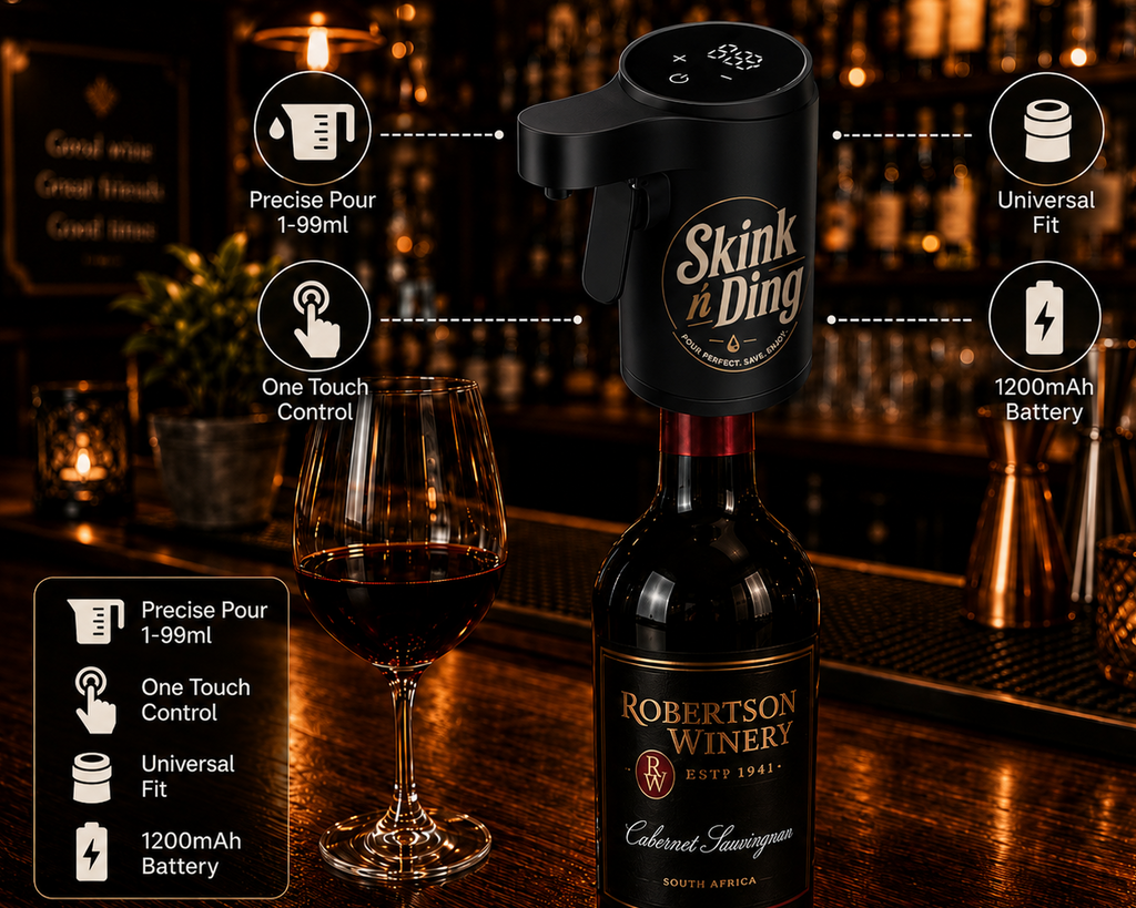 Skink ’n Ding Outomatiese Drank Dispenser - Swart