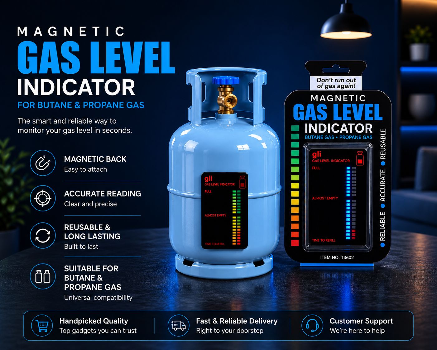 Gizmo.co Magnetic Gas Level Indicator